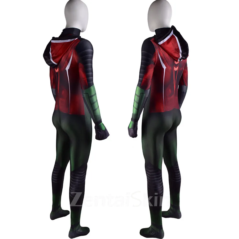 Second Skin Costumes DC Comics Hero Robin Robin Costumes Stage Costumes Show Costumes Halloween Cosplay Zentai