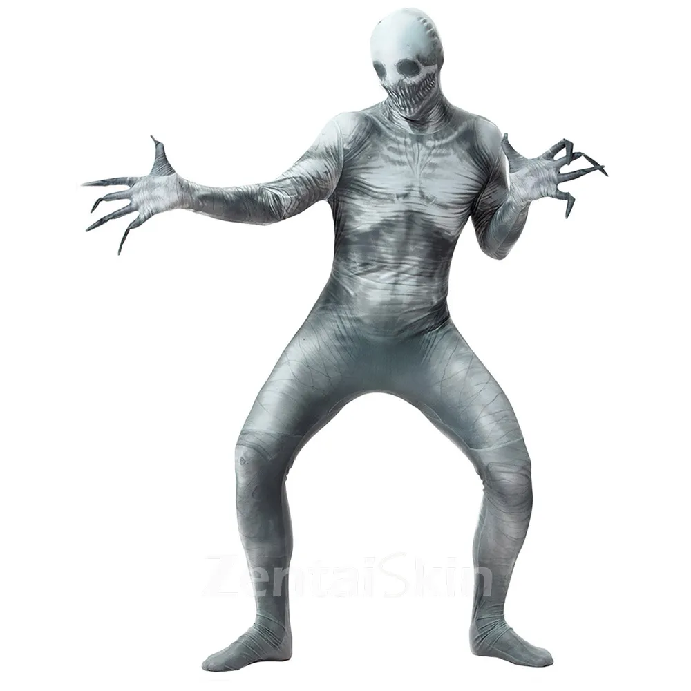 Zentai Second Skin Halloween Horror Zombie All-inclusive Tights Jumpsuit Halloween Stage Costumes Coshalloween Costumes