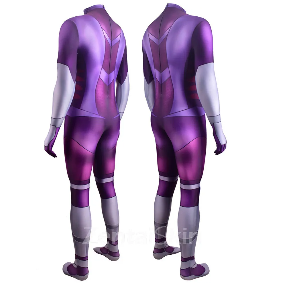Zentai Second Skin DC Comics Junior Titan Heroine Spark Cos Corian Costumes Halloween Stage Costumes Show Costumes