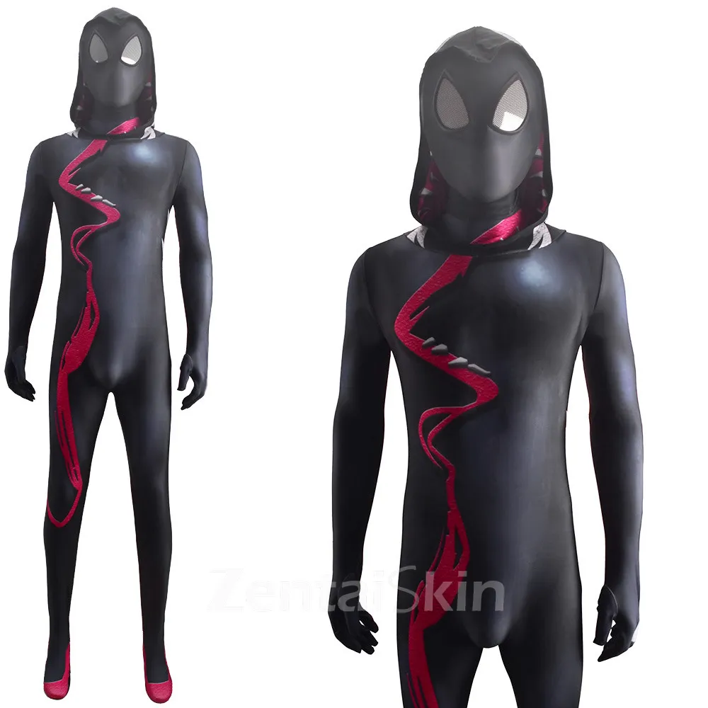 Second Skin Gwenom Gwen Hooded Gwen Cosplay Zentai Costume Cosplay Zentai Stage Costumes