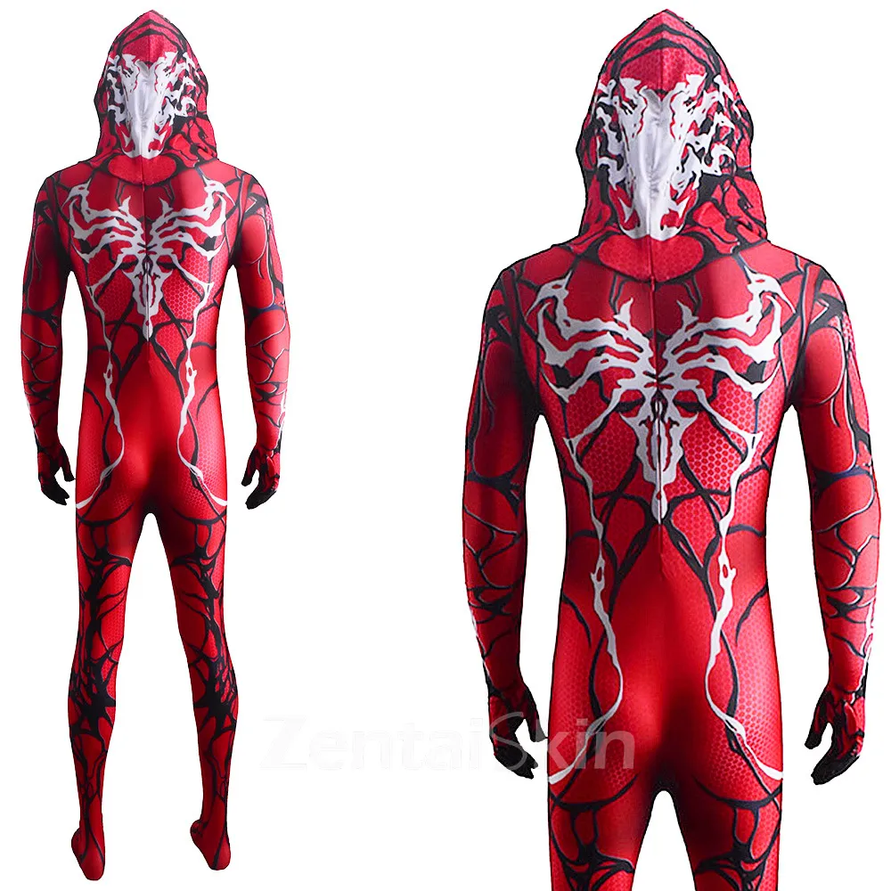 Zentai Second Skin Venom Venom Massacre Red Hero One-piece Tights Anti-venom Halloween Costume