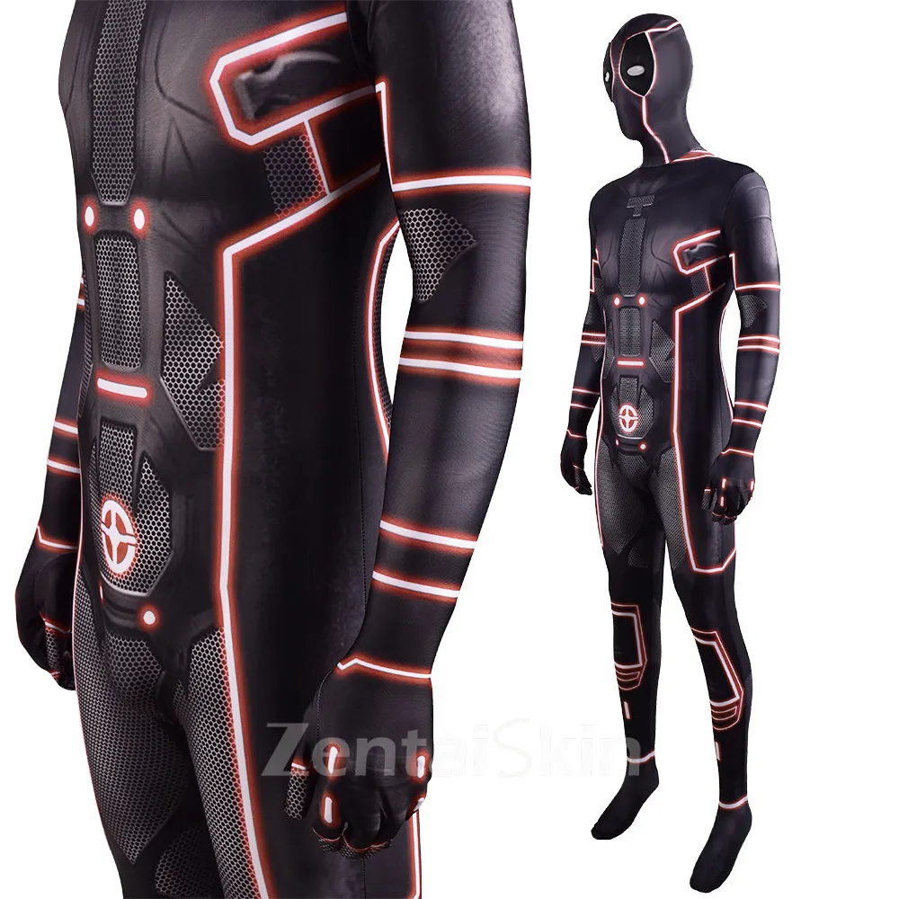 Second Skin Deadpool Cos Deadpool Cosplay Zentai Costume Costume Stage Costumes Halloween Cosplay Zentai Costume