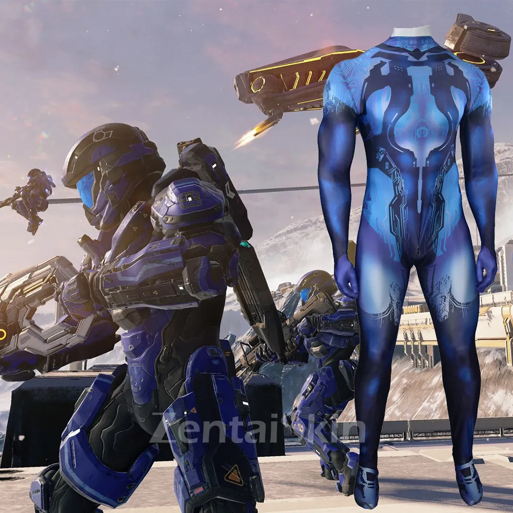 Second Skin Halo Cosplay Zentai Costume Halo Tights Cosplay Zentai Anime Costumes Halloween Costumes Stage Costumes Show Costumes