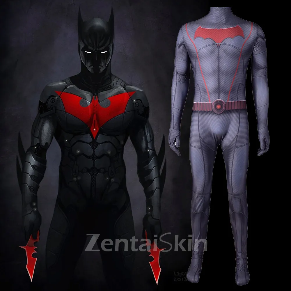 Second Skin DC Comics Hero Batman Character Costumes Halloween Cosplay Zentai Stage Costumes Costumes