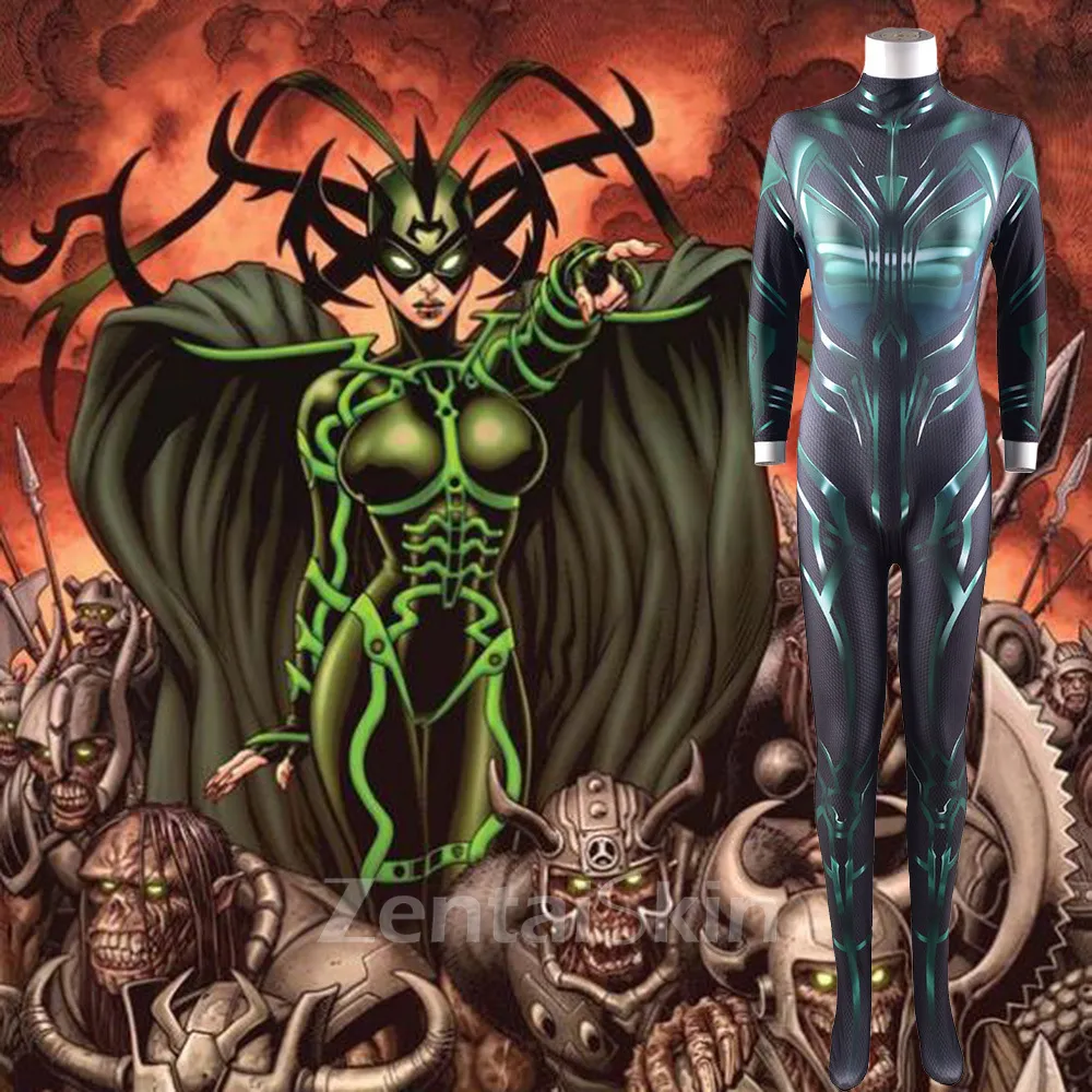 Thor Goddess Hollah Cosplay Zentai Skin Suit Halloween Costume Costume