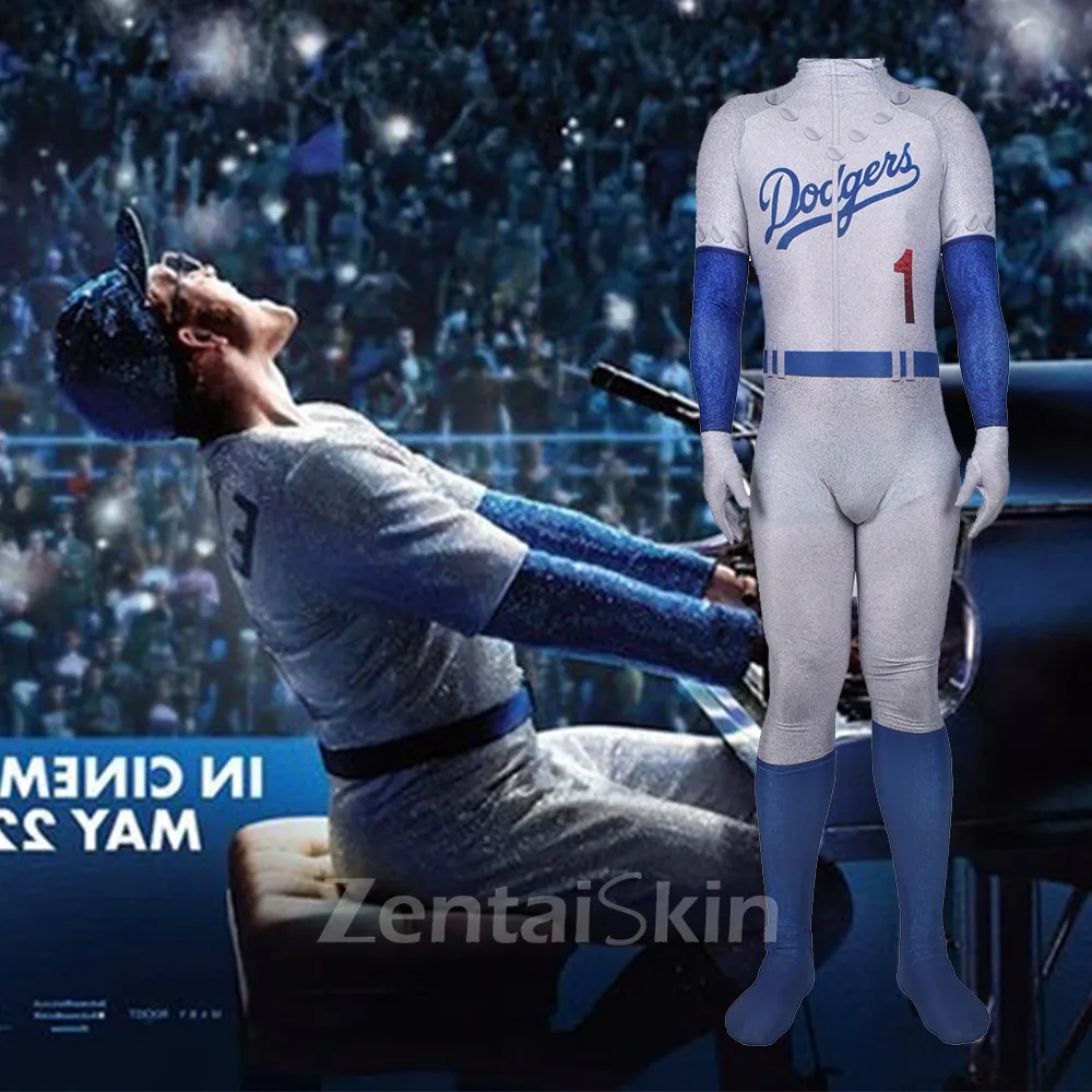 Second Skin Rocketman Cosplay Zentai One-piece Tights Stage Play