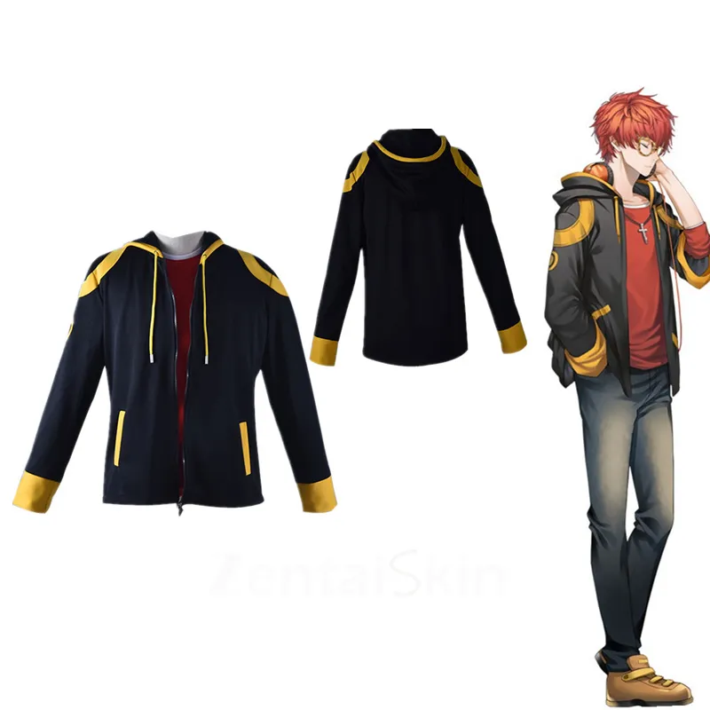 Second Skin Mystic Messenger 707 Mystic Messenger Hoodie Cosplay Zentai Daily Hoodie