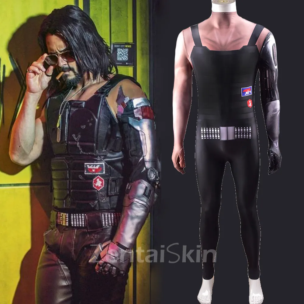 Second Skin Game Cyberpunk Cosplay Zentai Costume Cosplay Zentai Halloween Stage Costumes