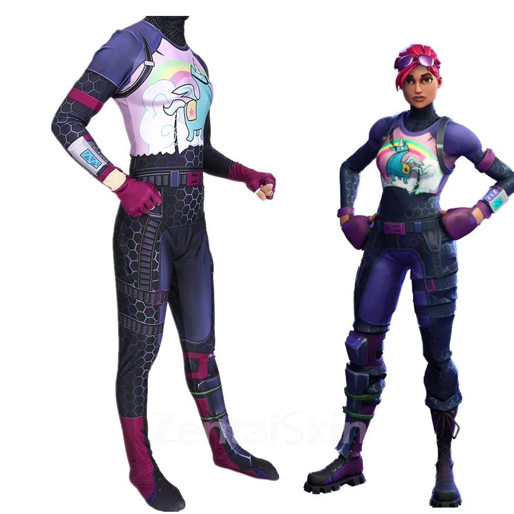 Second Skin Britt Bomber Cosplay Zentai Cosplay Costume Game Costume Stage Costumes Game