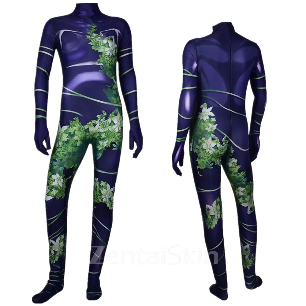 Second Skin Poison Ivy Cosplay Zentai Costume Poison Ivy Cosplay Zentai Costume