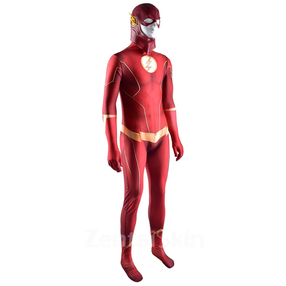 the Flash the Flash Costume Cosplay Zentai Skin Suit Halloween Costume