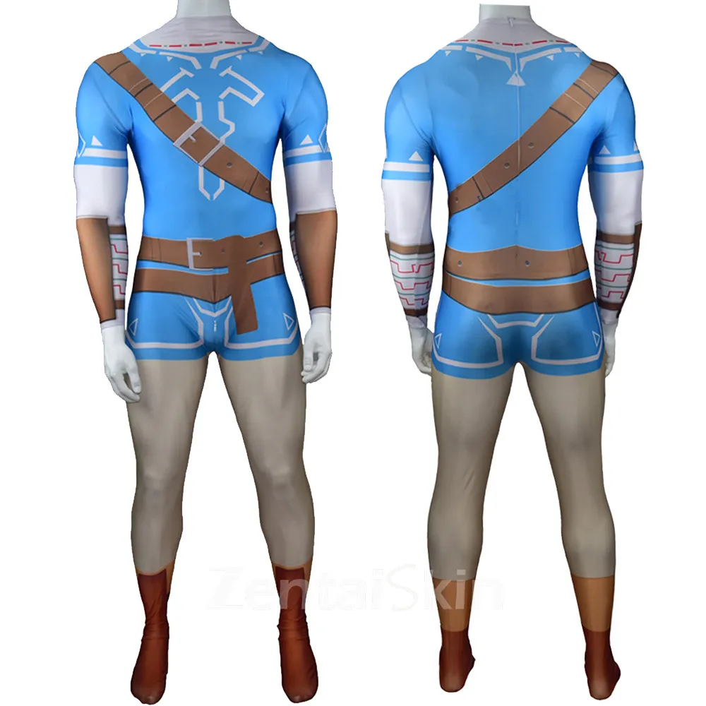 Second Skin the Legend of Zelda: Breath of the Wild Breath of the Wild Cosplay Zentai Costumes Anime Cosplay Zentai Costumes