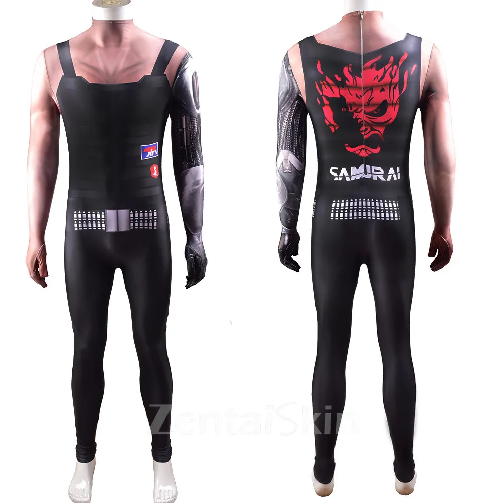 Second Skin Game Cyberpunk Cosplay Zentai Costume Cosplay Zentai Halloween Stage Costumes