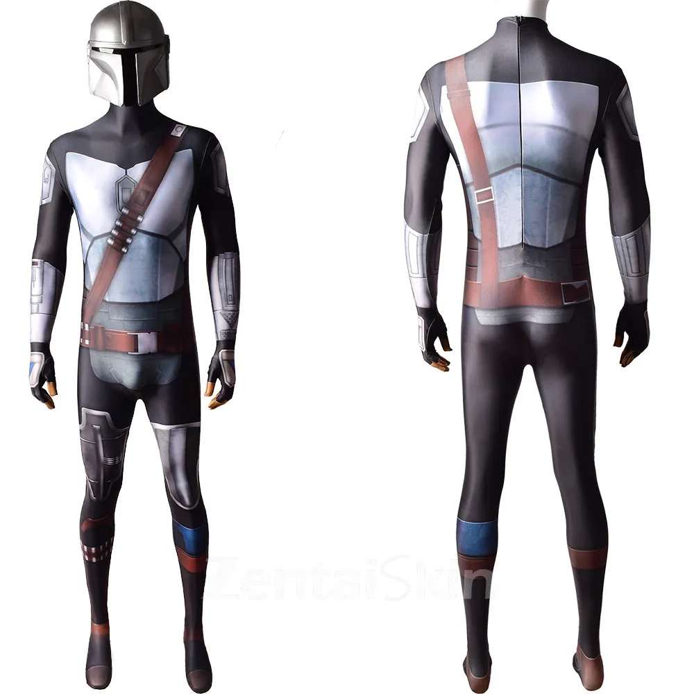 the Mandalorian Season 2 Cosplay Zentai Skin Suit Halloween Show Costumes Stage Costumes Cosplay Costume