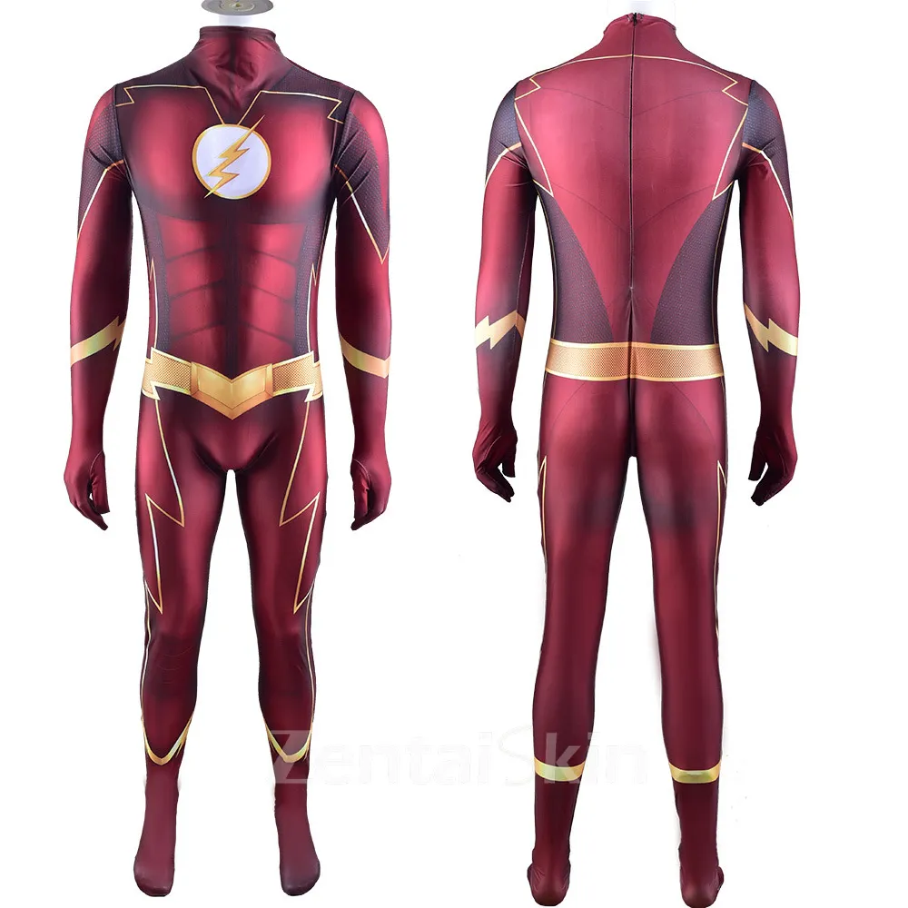 Second Skin the Flash Season 4 the Flash Cosplay Zentai Costume Stage Costumes Cosplay Zentai Costume Anime Show Costumes