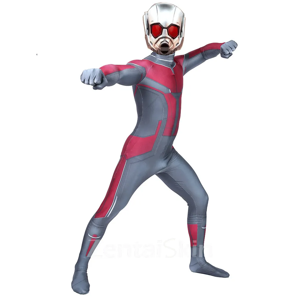 Second Skin Movie Ant-man Cosplay Zentai Costumes Halloween Cosplay Zentai Costume Anime Bodysuit Ant-man Costume