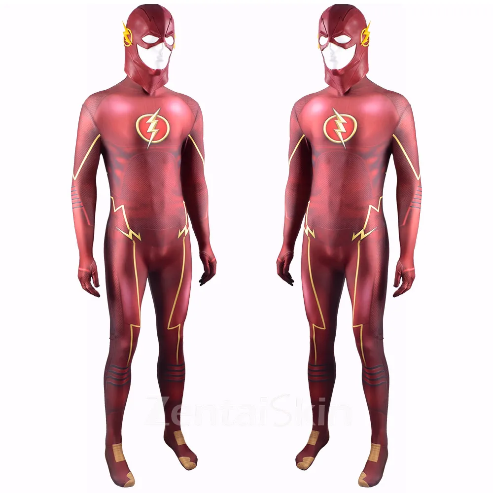Second Skin the Flash Season Barry Allen Cos Costumes Cosplay Zentai Characters Stage Costumes the Flash Costumes