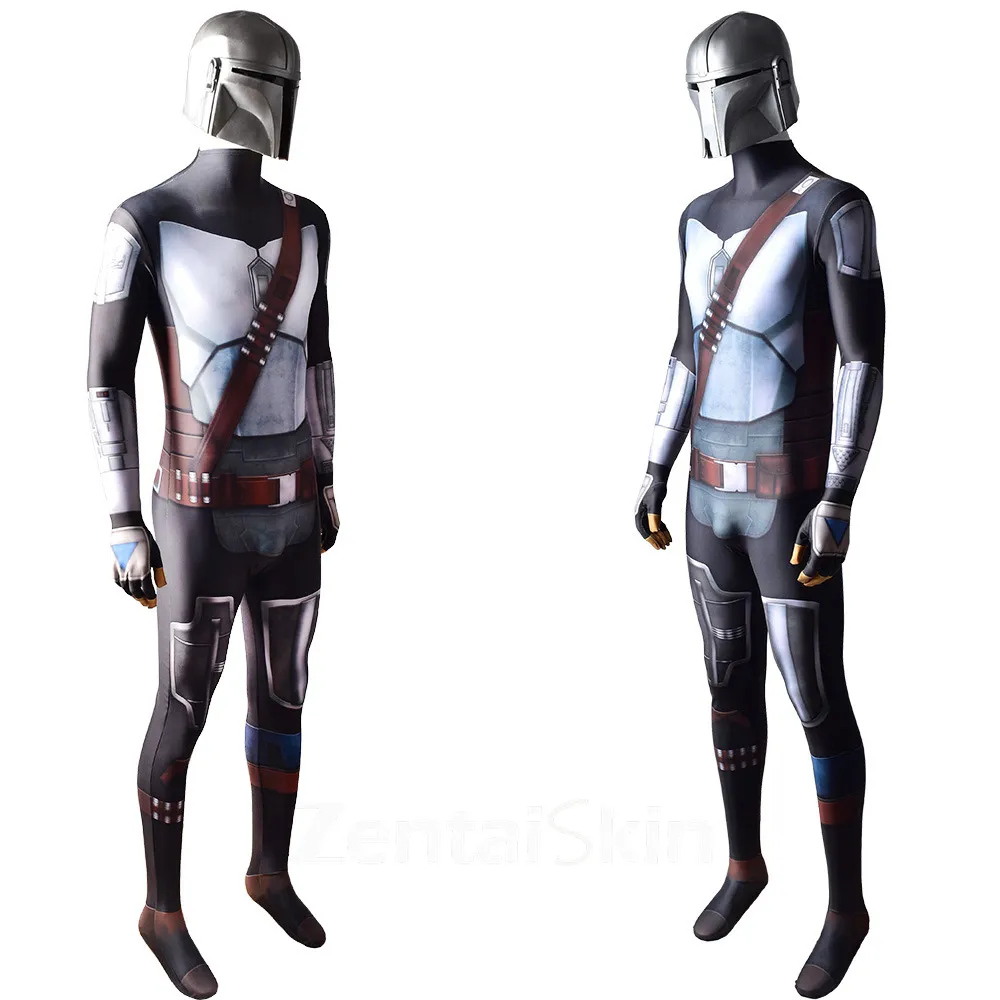 the Mandalorian Season 2 Cosplay Zentai Skin Suit Halloween Show Costumes Stage Costumes Cosplay Costume