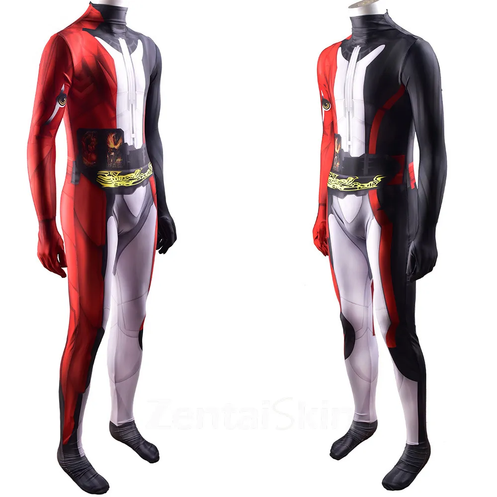 Second Skin Kamen Rider Gotchard Cosplay Zentai Costume Saber Cosplay Zentai Anime Tights