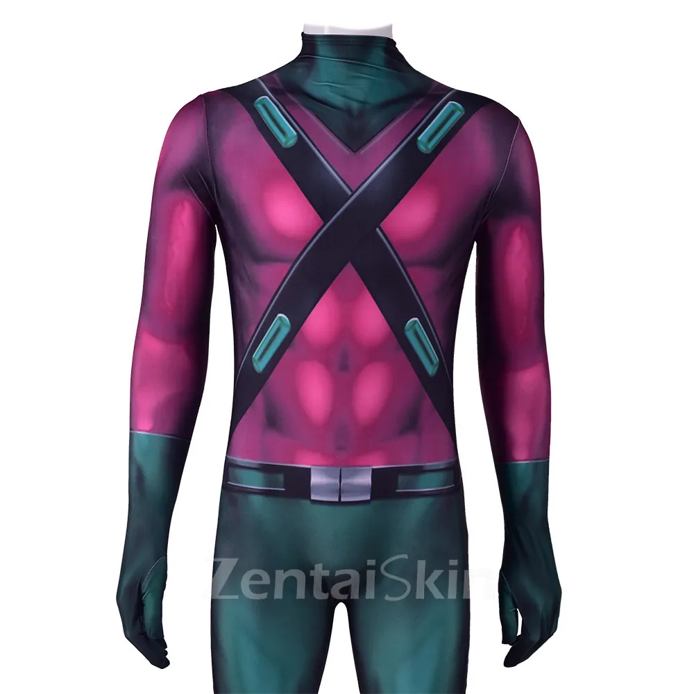 Second Skin Comic Book Superman Villain Lex Luthor Costumes Halloween Show Costumes Cosplay Zentai Show Costumes