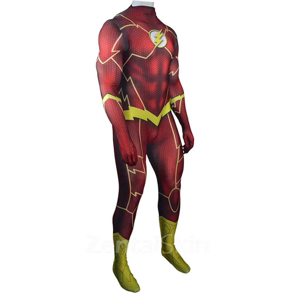 Second Skin DC Flash: the Flash Cosplay Zentai Costume Cosplay Zentai Show Costumes Tights