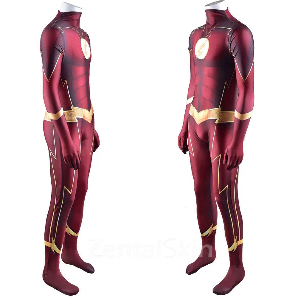 Second Skin the Flash Season 4 the Flash Cosplay Zentai Costume Stage Costumes Cosplay Zentai Costume Anime Show Costumes