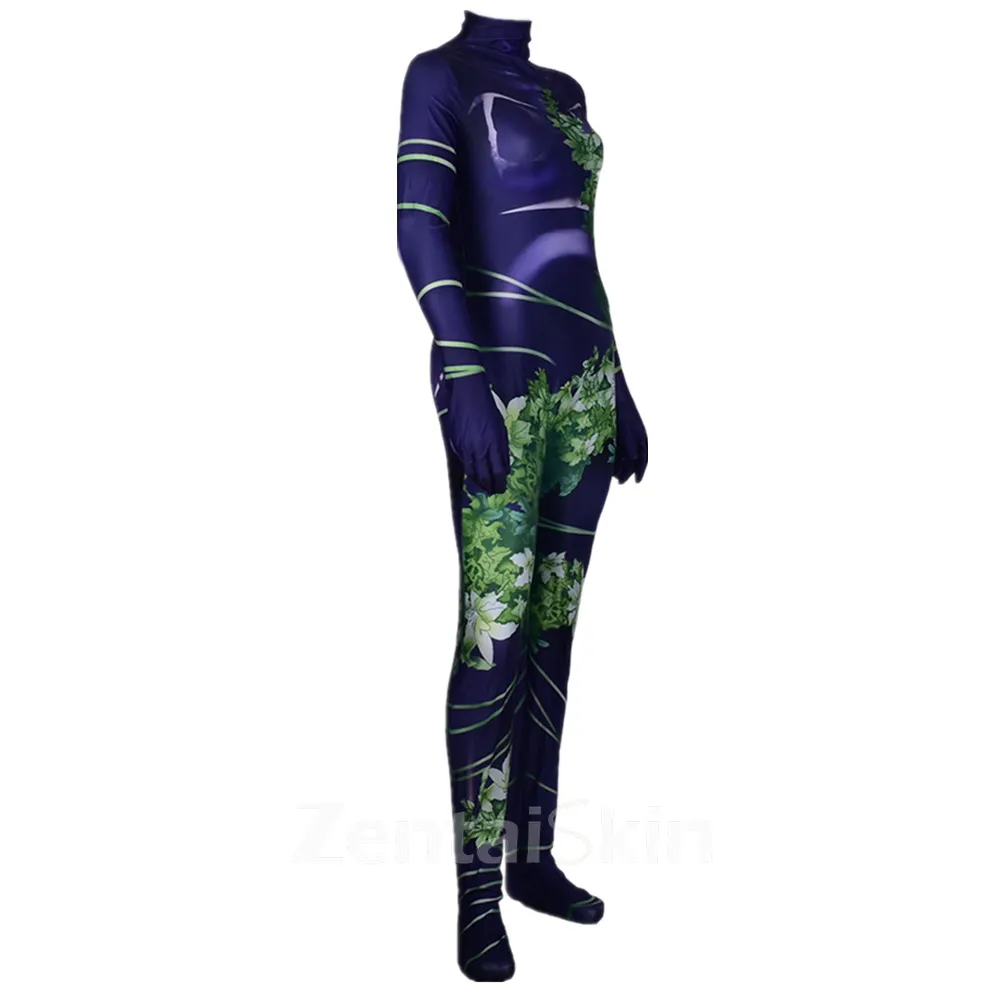Second Skin Poison Ivy Cosplay Zentai Costume Poison Ivy Cosplay Zentai Costume