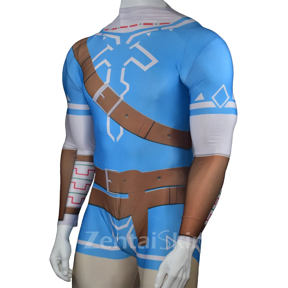 Second Skin the Legend of Zelda: Breath of the Wild Breath of the Wild Cosplay Zentai Costumes Anime Cosplay Zentai Costumes