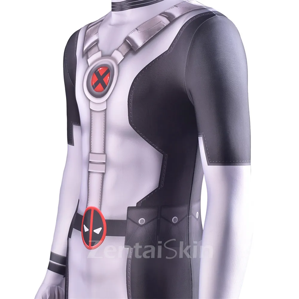 Second Skin Deadpool Costumes Halloween Jumpsuit Tights Cosplay Zentai Show Costumes
