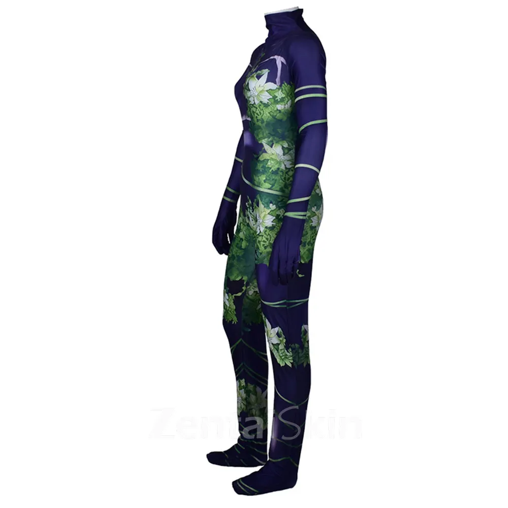 Second Skin Poison Ivy Cosplay Zentai Costume Poison Ivy Cosplay Zentai Costume