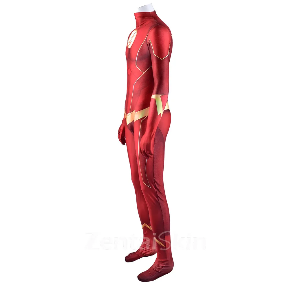 the Flash the Flash Costume Cosplay Zentai Skin Suit Halloween Costume