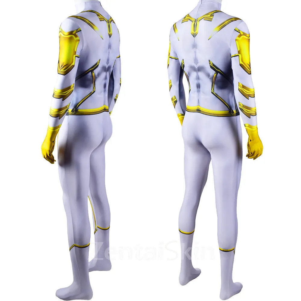 Second Skin the Flash Season 5 Godspeed Costume Godspeed Cosplay Zentai Costume Halloween Flash Character Cosplay Zentai Costume