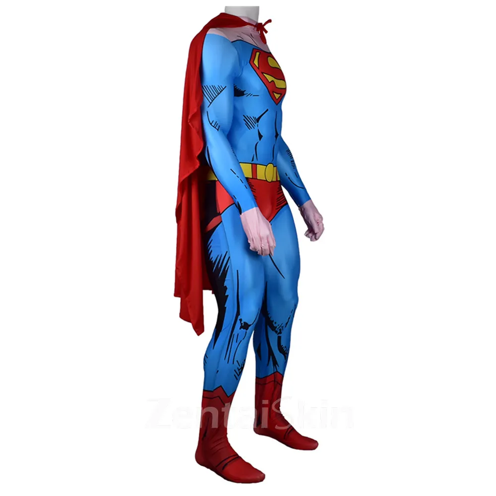 Second Skin Anime Superman Cosplay Zentai Costume Cosplay Zentai Anime Superman Costume Comic Con Costume