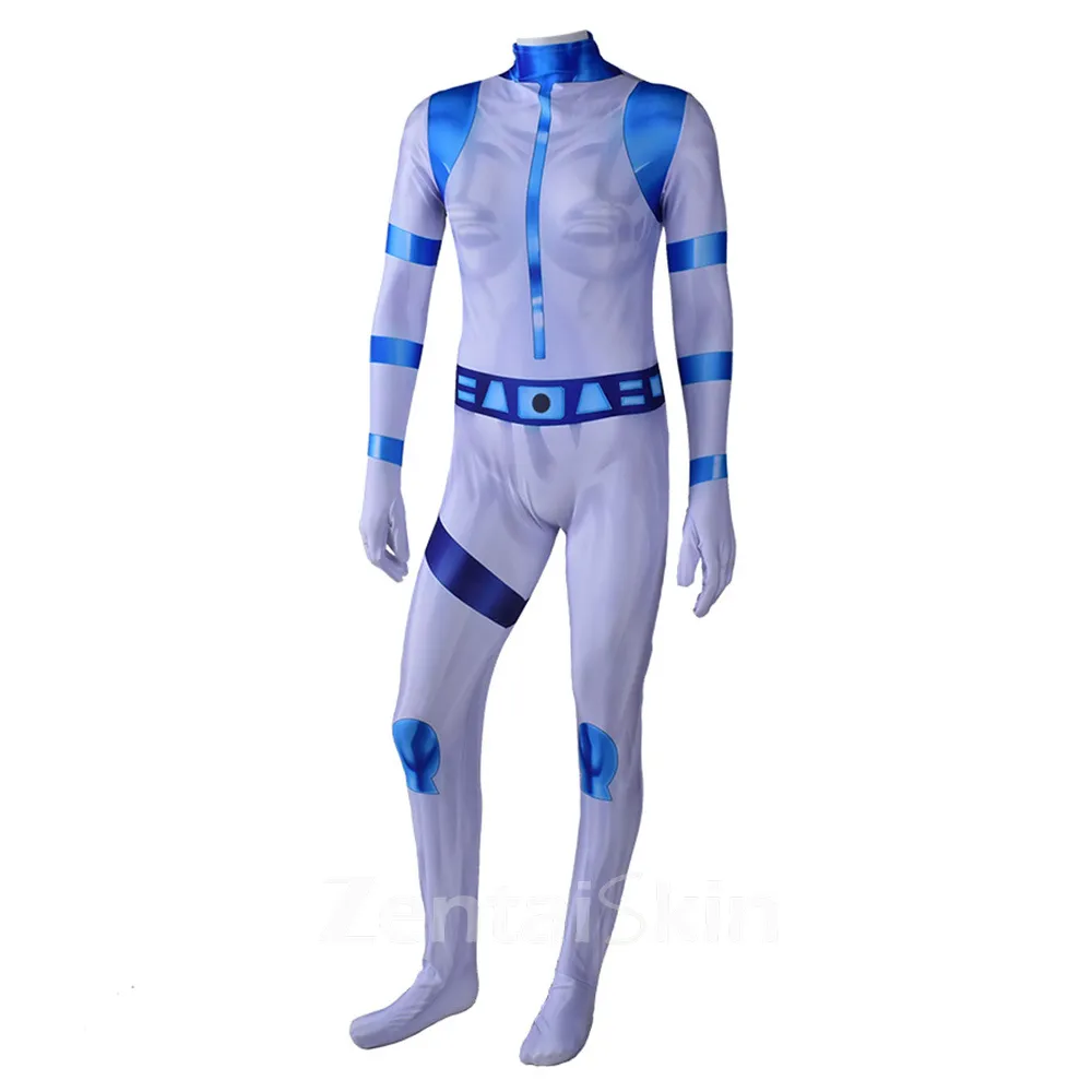 Second Skin Kimpossible Spicy Girls Cosplay Zentai Costume Halloween Cosplay Zentai Costume