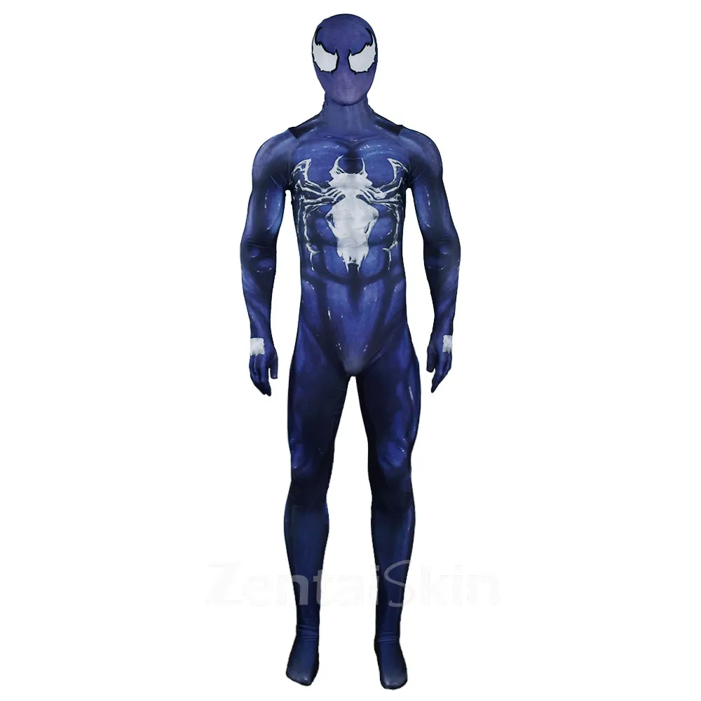 Second Skin Venom Venom Cosplay Zentai Stage Costumes Bodysuit Stage Cosplay Zentai Costume Halloween Costumes