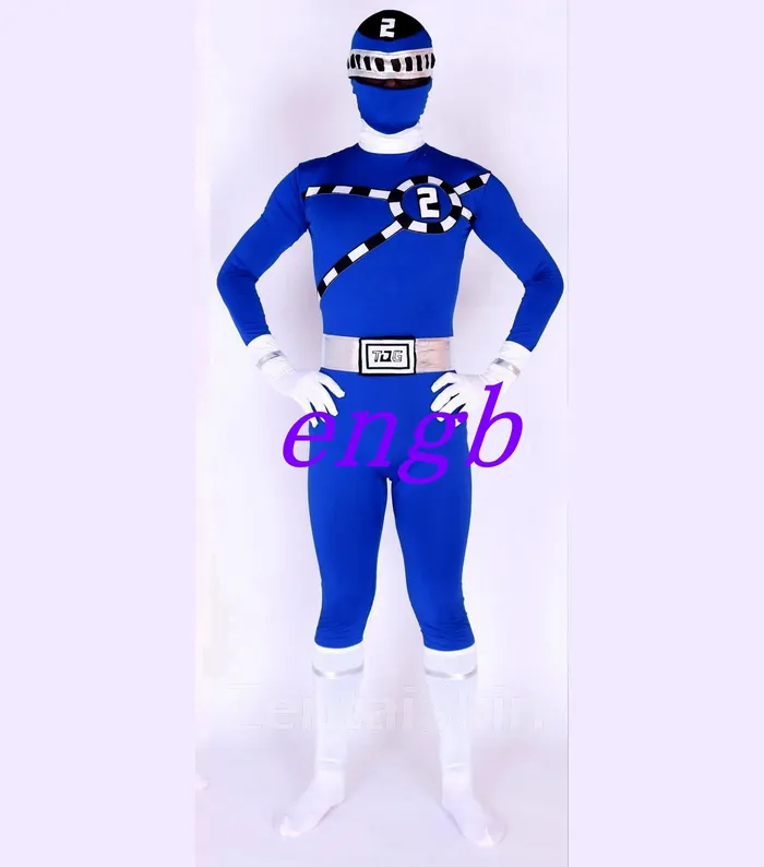 Power Ranger Costumes Train Team Superhero Zentai Catsuit Skinsuit Second-skin Costume Halloween Costume