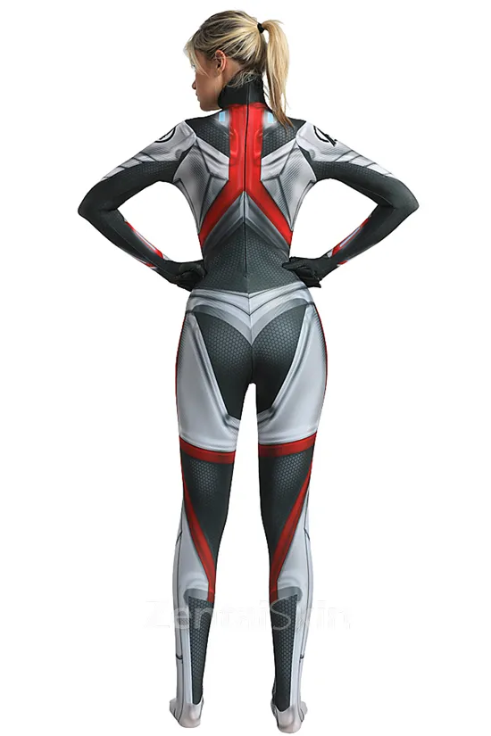 Female Avengers: Endgame Quantum Realm Cosplay Costume Zentai Second Skin Fullbody Suit