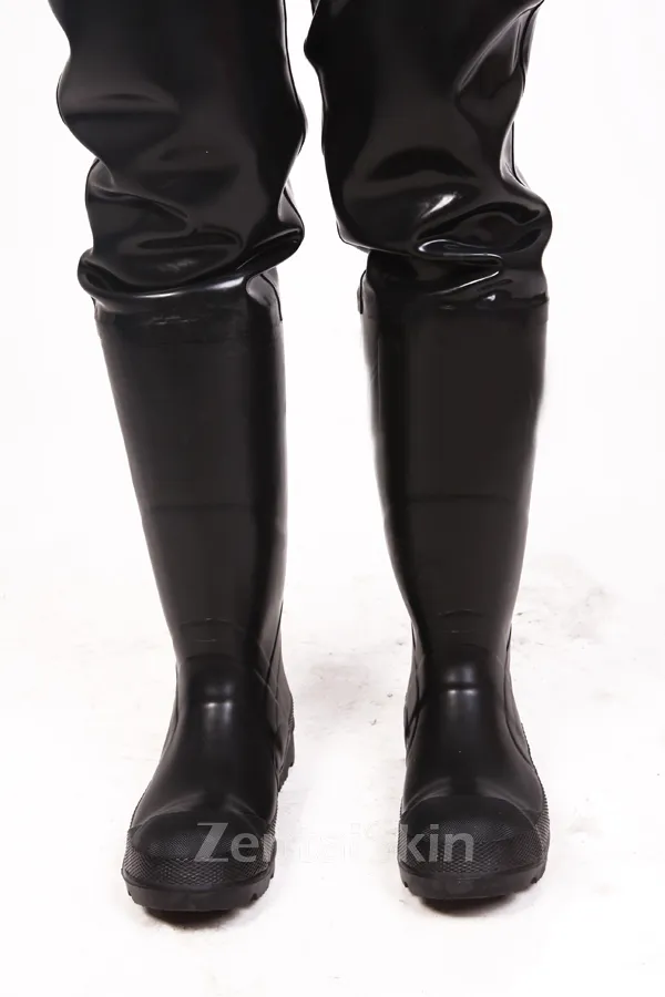 Heavy Latex Catsuit Second-skin Clothing Anti-gas Set