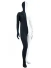Fullbody Second-skin Half Black Half White Spandex Zentai Suit Fullbody Second-skin Half Black Half White Spandex Zentai Suit