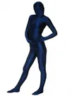 Unicolor Fullbody Dark Blue Spandex Zentai Unitard Second Skin Suit