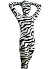 Fullbody Zebra Pattern Spandex Skinsuit Animal Second Skin Zentai Suit