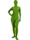 Unicolor Fullbody Dark Green Army Green Spandex Zentai Unitard Second Skin Suit