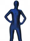 Unicolor Fullbody Dark Blue Spandex Zentai Unitard Second Skin Suit