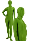 Unicolor Fullbody Dark Green Army Green Spandex Zentai Unitard Second Skin Suit