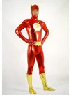 Wetlook Shiny Metallic Flash Superhero Zentai Catsuit Zentai Skinsuit Second Skin Clothing with Mask Wetlook Shiny Metallic Flash Superhero Zentai Catsuit Zentai Skinsuit Second Skin Clothing with Mask