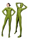Perfect Unicolor Fullbody Army Green Lycra Spandex Morph Zentai Unisex Zentai Unitard Second Skin Suit