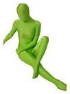 Unicolor Fullbody Apple Green Lycra Spandex Morph Unitard Second Skin Zentai Unitard Second Skin Suit
