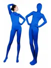 Blue Lycra Spandex Morph Zentai Unisex Zentai Unitard Second Skin Suit