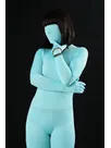 Unicolor Fullbody Light Blue Lycra Spandex Morph Zentai Unisex Zentai Unitard Second Skin Suit