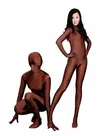 Brown Lycra Spandex Morph Zentai Unisex Zentai Unitard Second Skin Suit Brown Lycra Spandex Morph Zentai Unisex Zentai Unitard Second Skin Suit